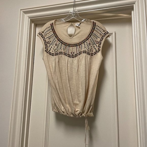 Anthropologie Akemi + Kin Mirabelle Embroidered Top - Picture 2 of 5